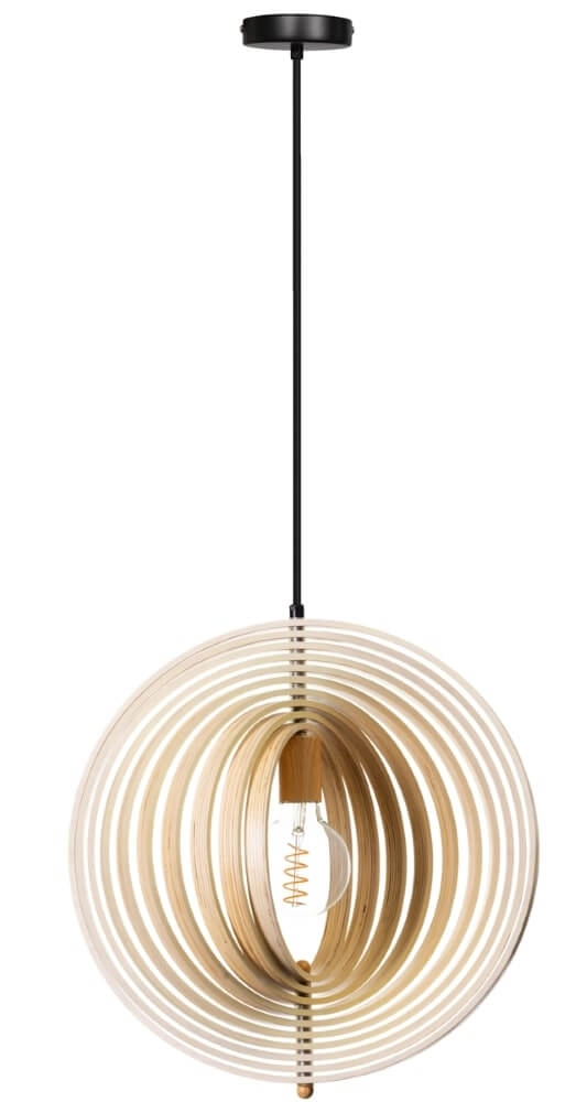 Wooden pendant lamp Woody Ø 43.5cm ETH 8720195305323