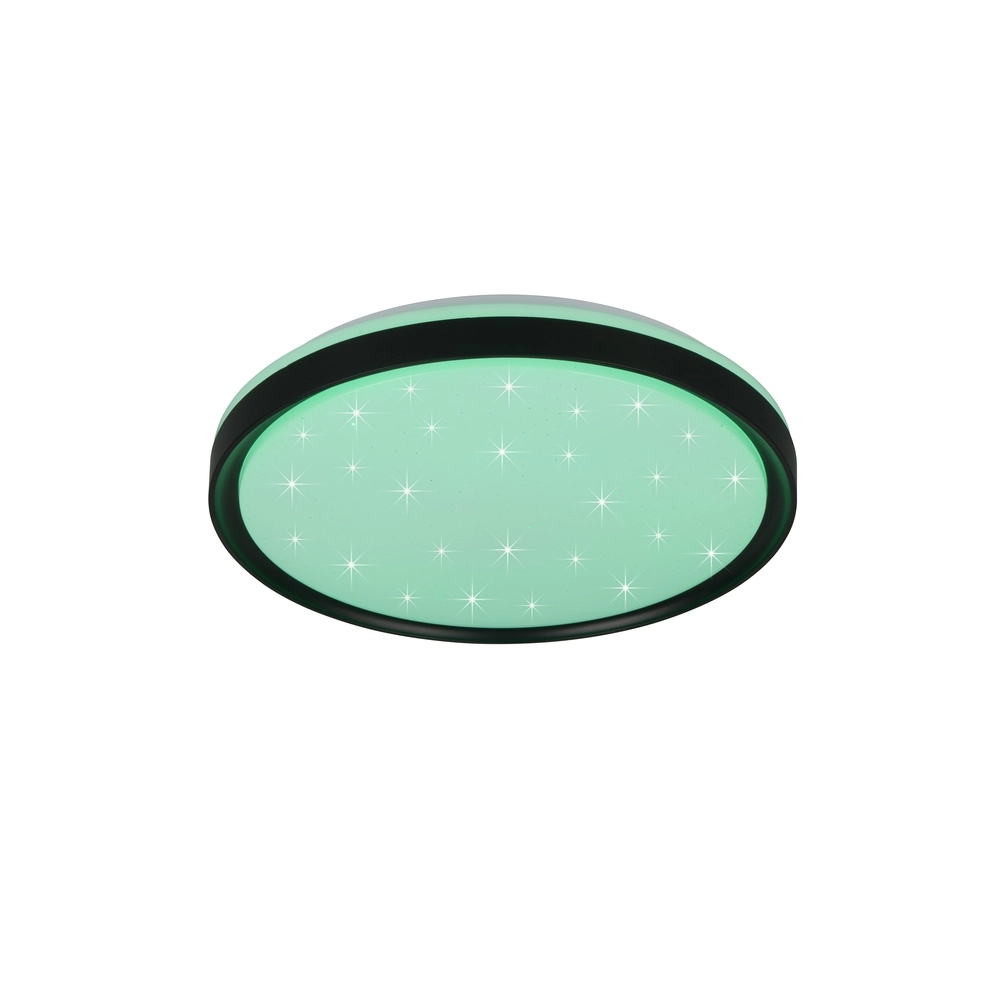 Ceiling light Solit Black with star effect Trio 4017807659559