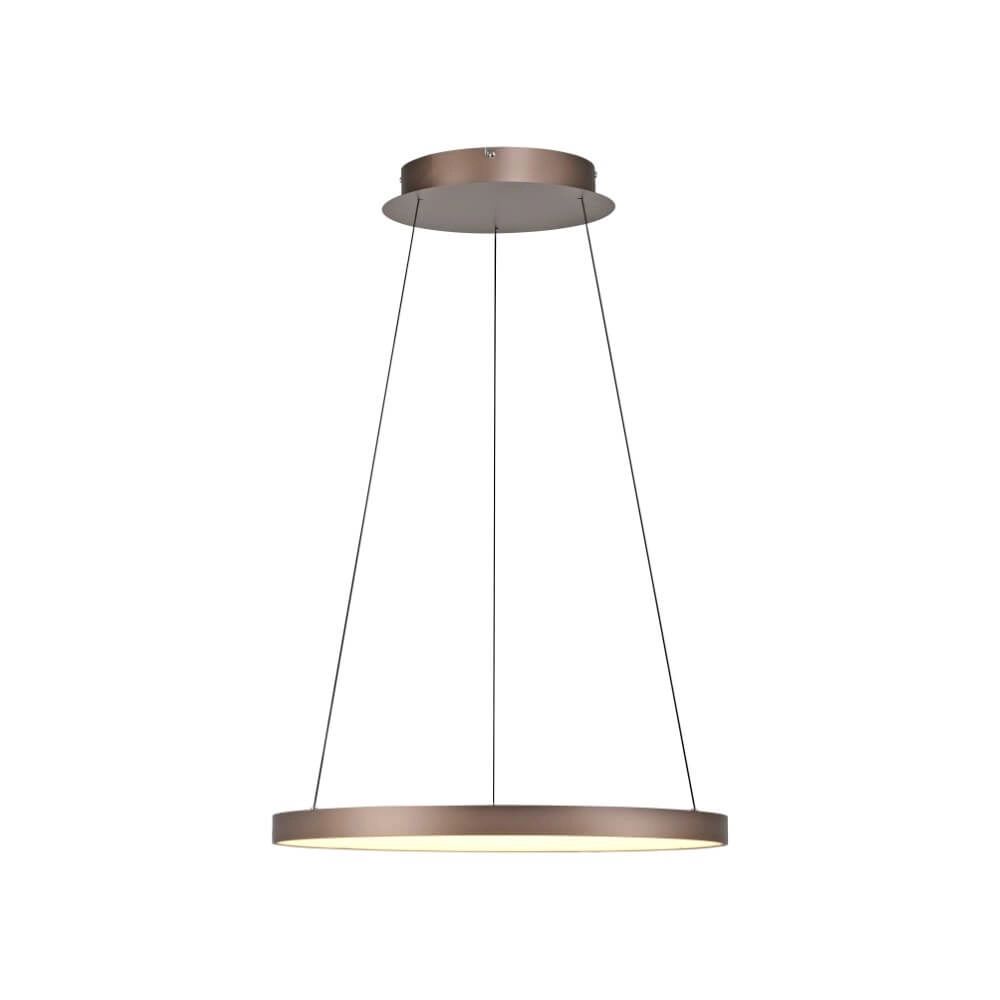 Round pendant lamp Hoop brown Paul Neuhaus 4012248384701