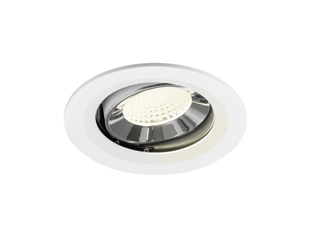 Recessed spotlight Numinos Move M white/chrome 4000K - 40deg
