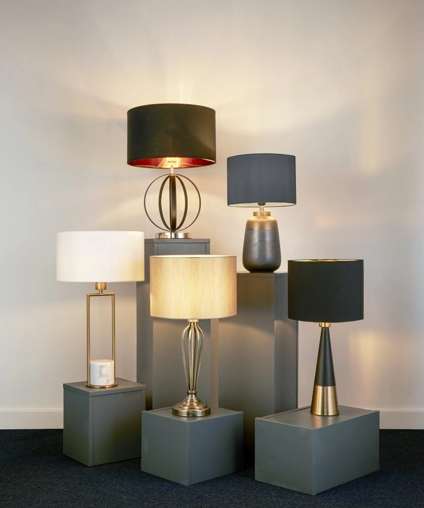 Twilight Table with golden foot Searchlight 5053423160931