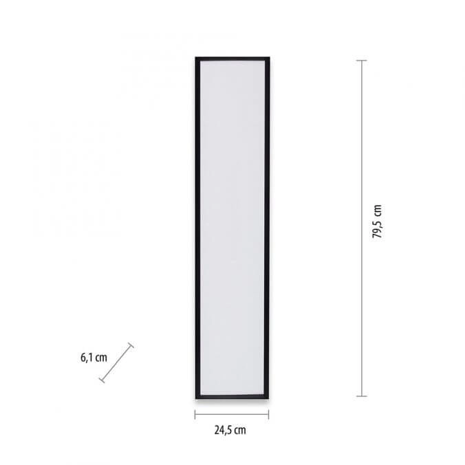 LED ceiling lamp Flat 80 by 25cm black Paul Neuhaus 4043689982089