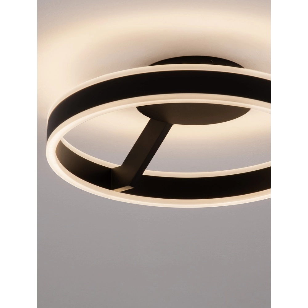 Ceiling lamp Bianco black Ø 40cm Lyora 5212017473813