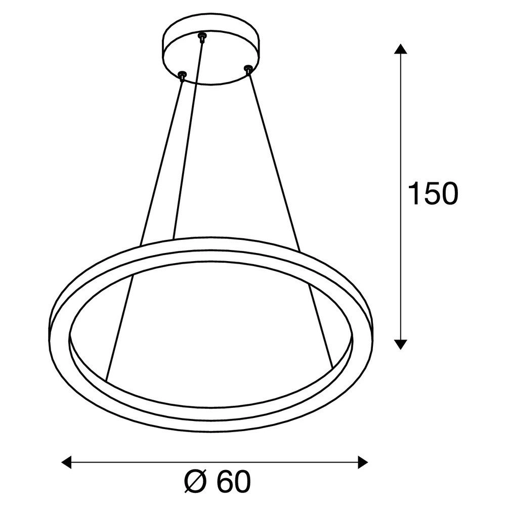LED pendant light One Ø 60cm SLV 4024163231039