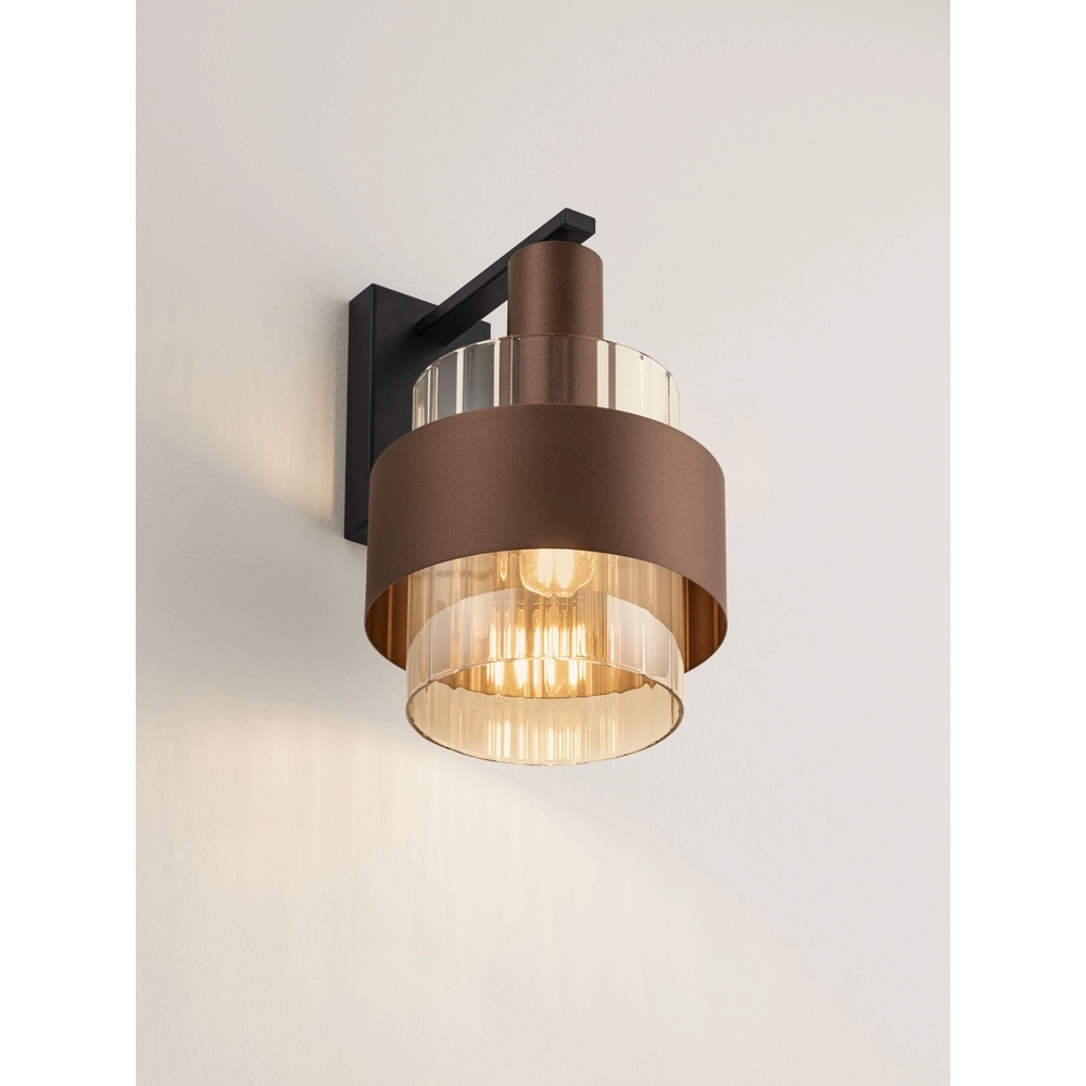 Modern wall lamp Serena coffee brown Lyora 5212063501201