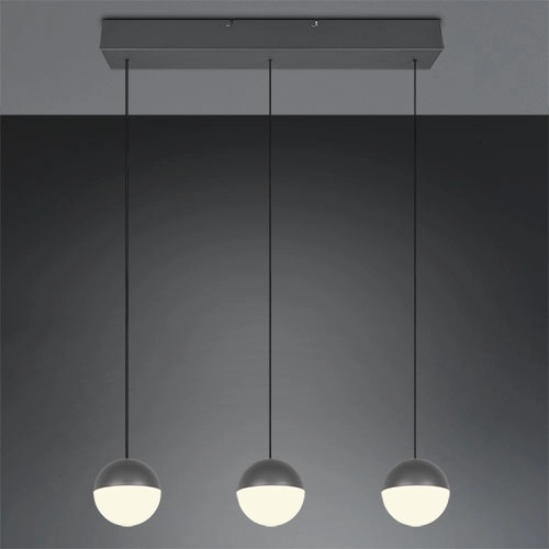 3-light pendant lamp Senta anthracite Trio 4017807697858