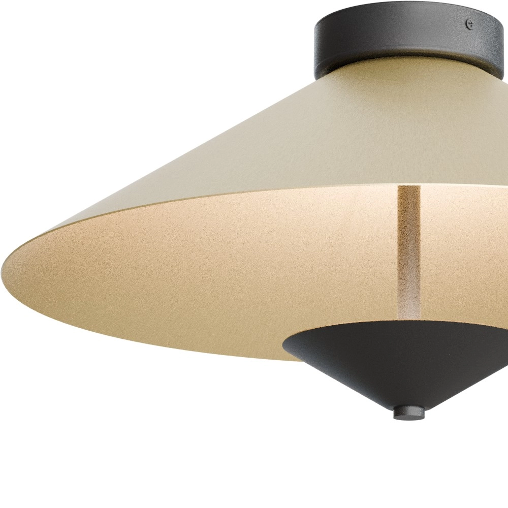 Ceiling lamp Ceppo black with gold Ø 45cm Masterlight 8718121389684