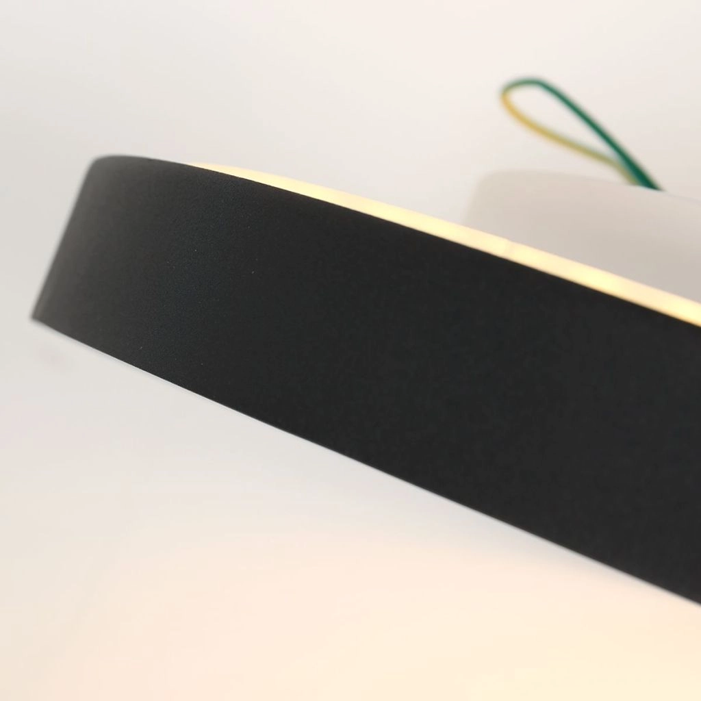 Modern ceiling light Flady black Ø30cm Steinhauer 8712746181012