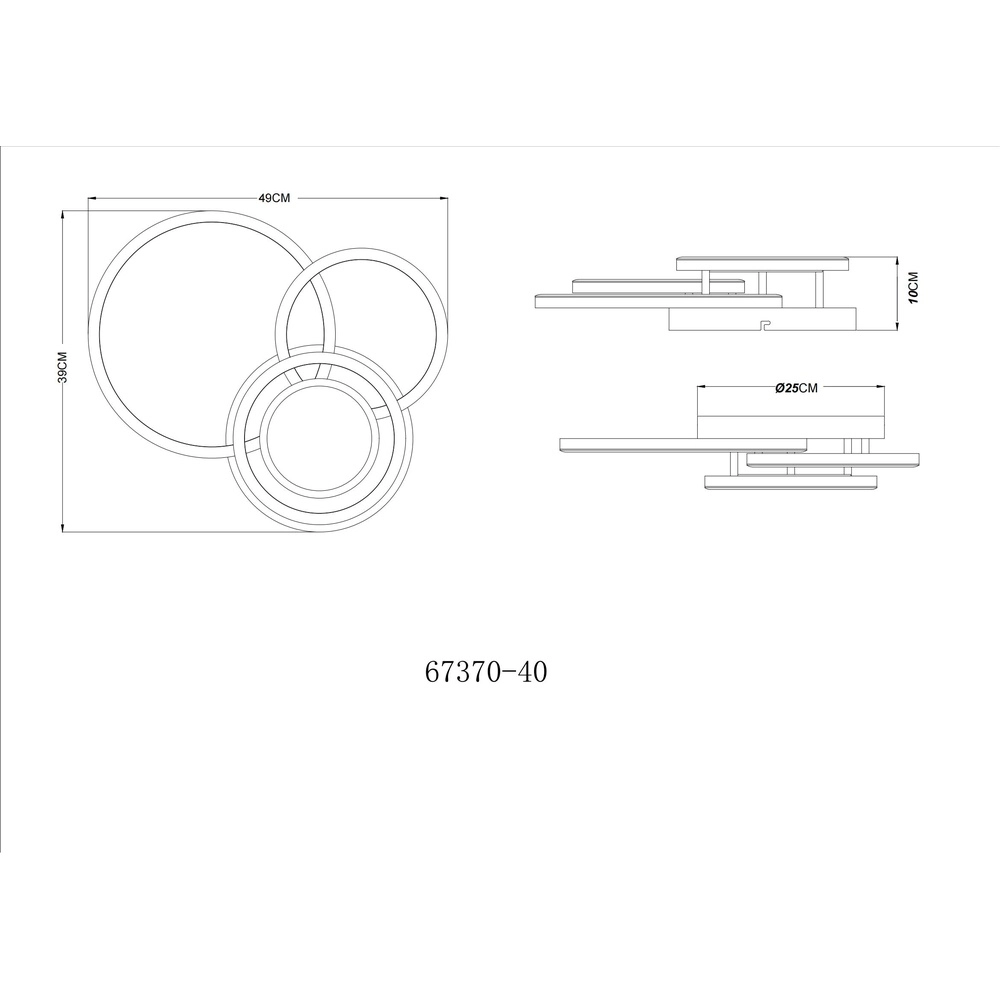 Ceiling lamp Randell bronze Globo 9007371580019