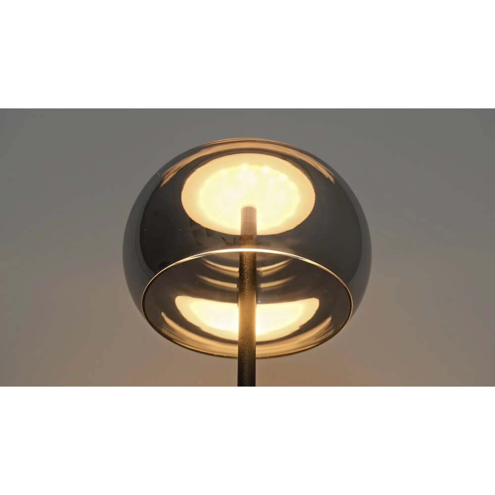 Design table lamp Bounto with smoke glass Lyora 4255805301173