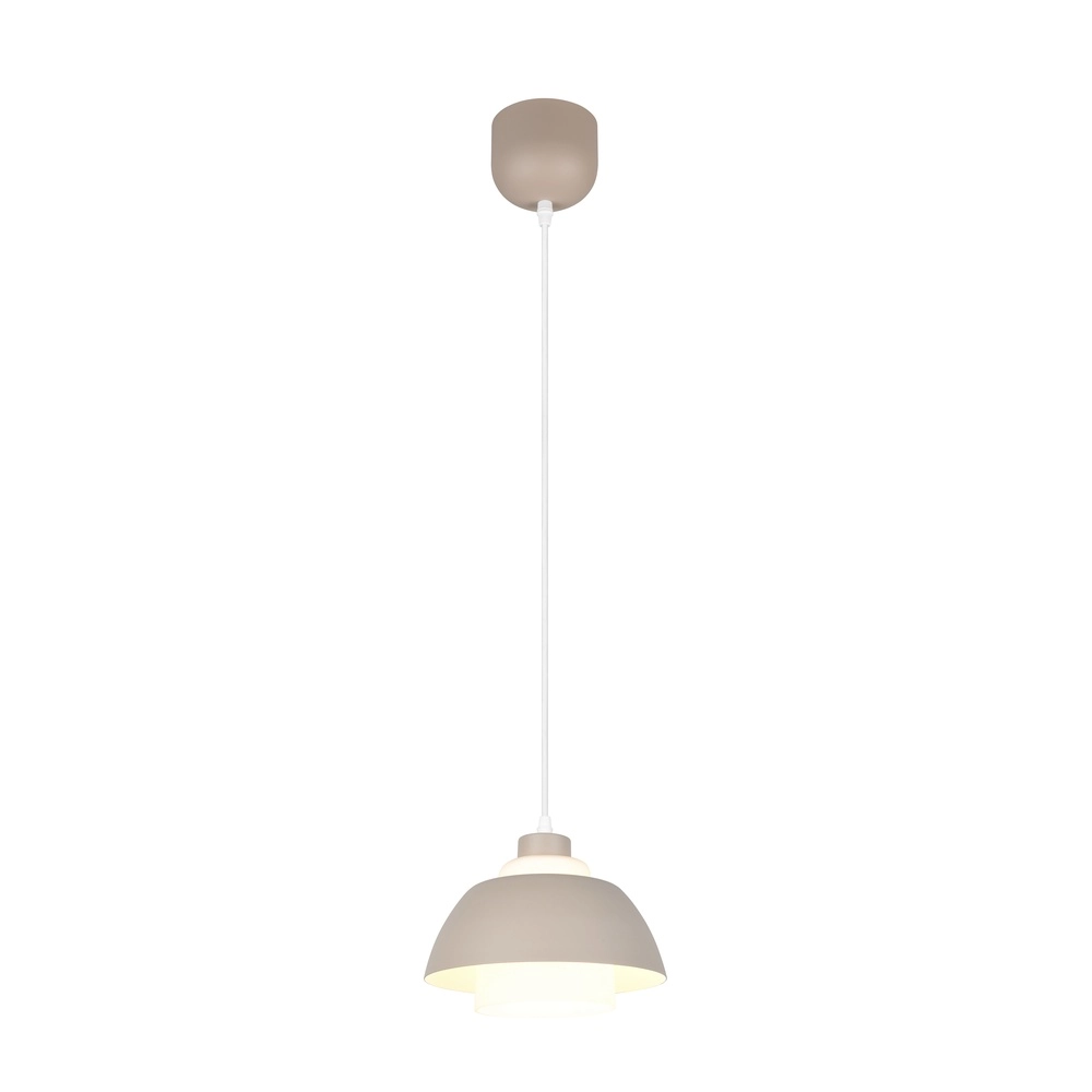 Design pendant lamp Tilos sand brown Ø 23cm Trio 4017807690088