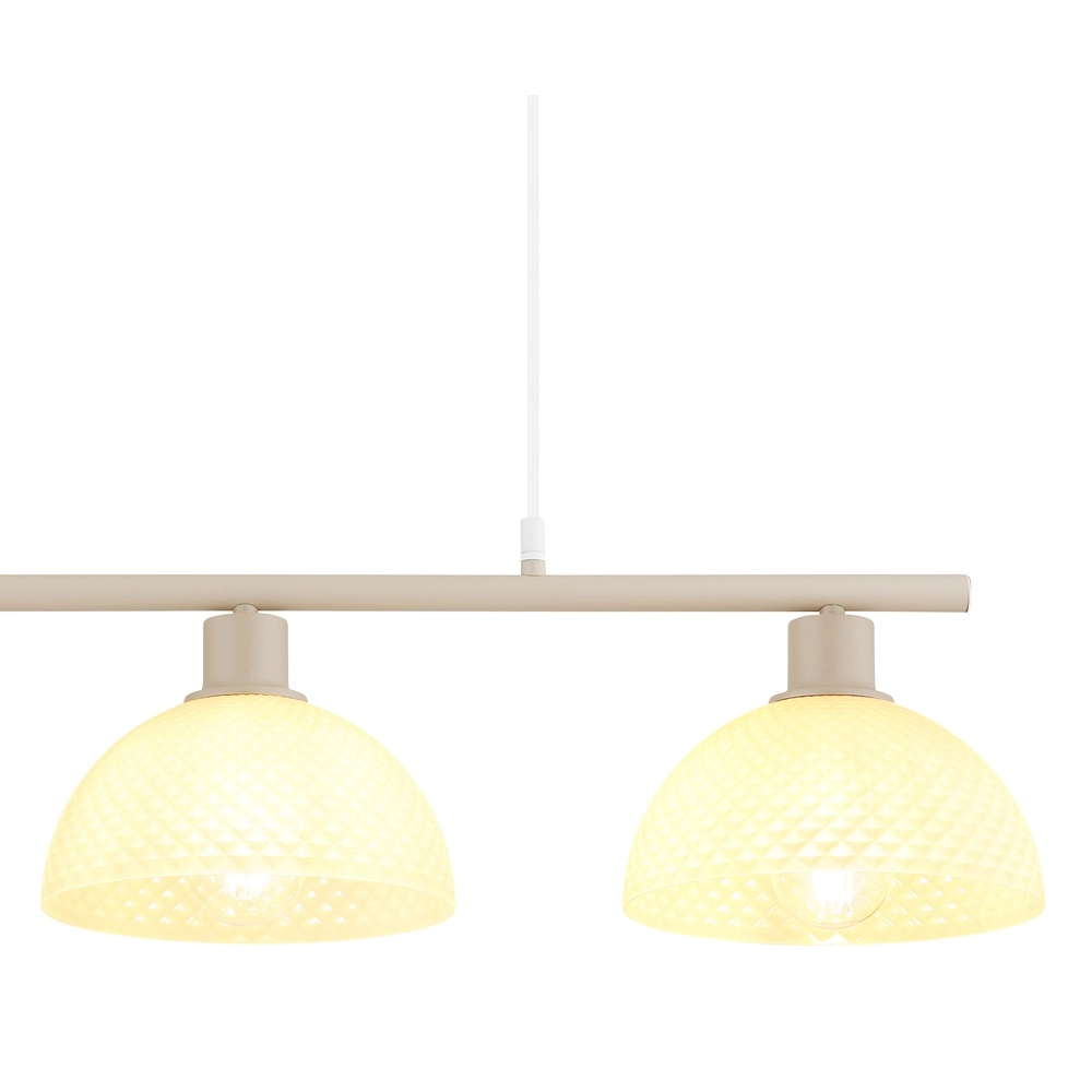 3-light pendant lamp Selma sand brown Globo 9007371592104