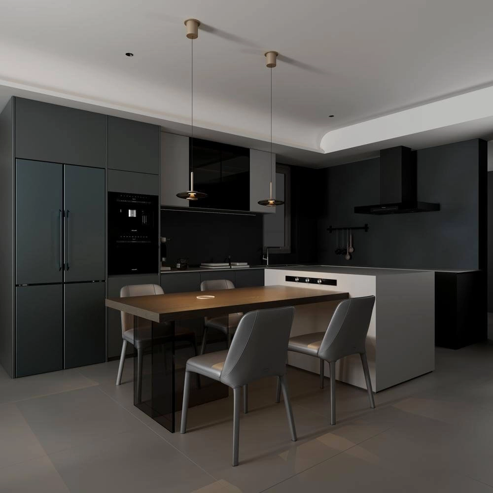Design pendant lamp Madison champagne Ø 22cm Artdelight 8720701102743
