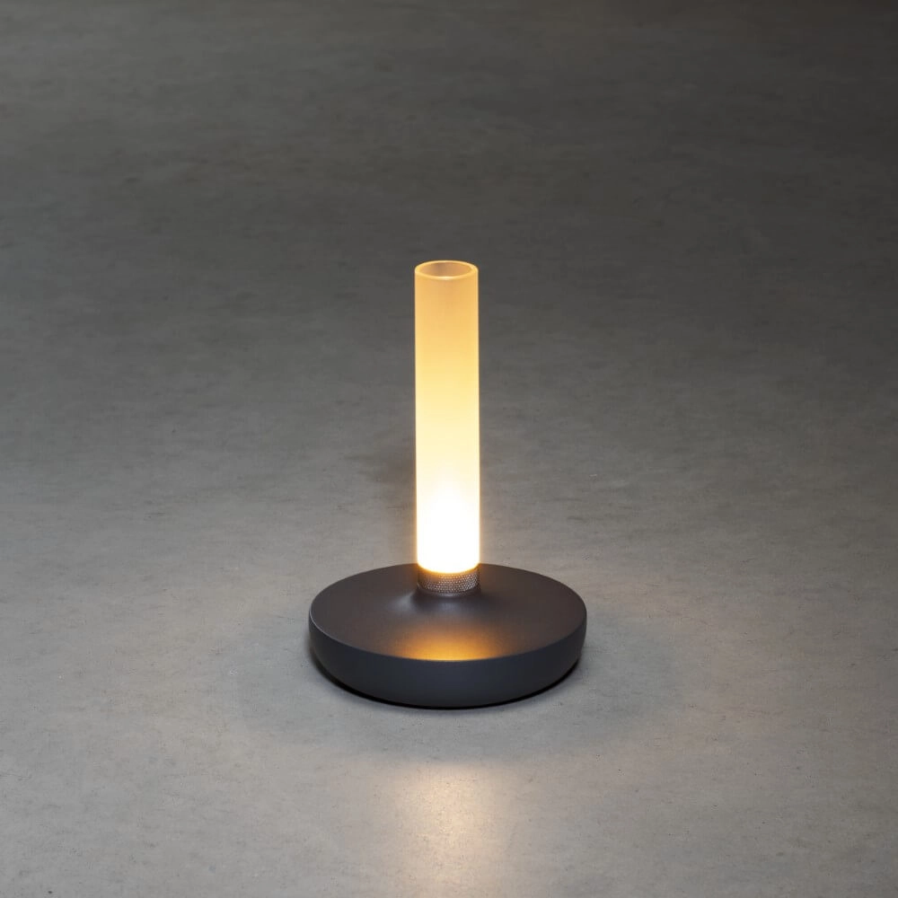 Rechargeable table lamp Biarritz anthracite KonstSmide 7318308273730