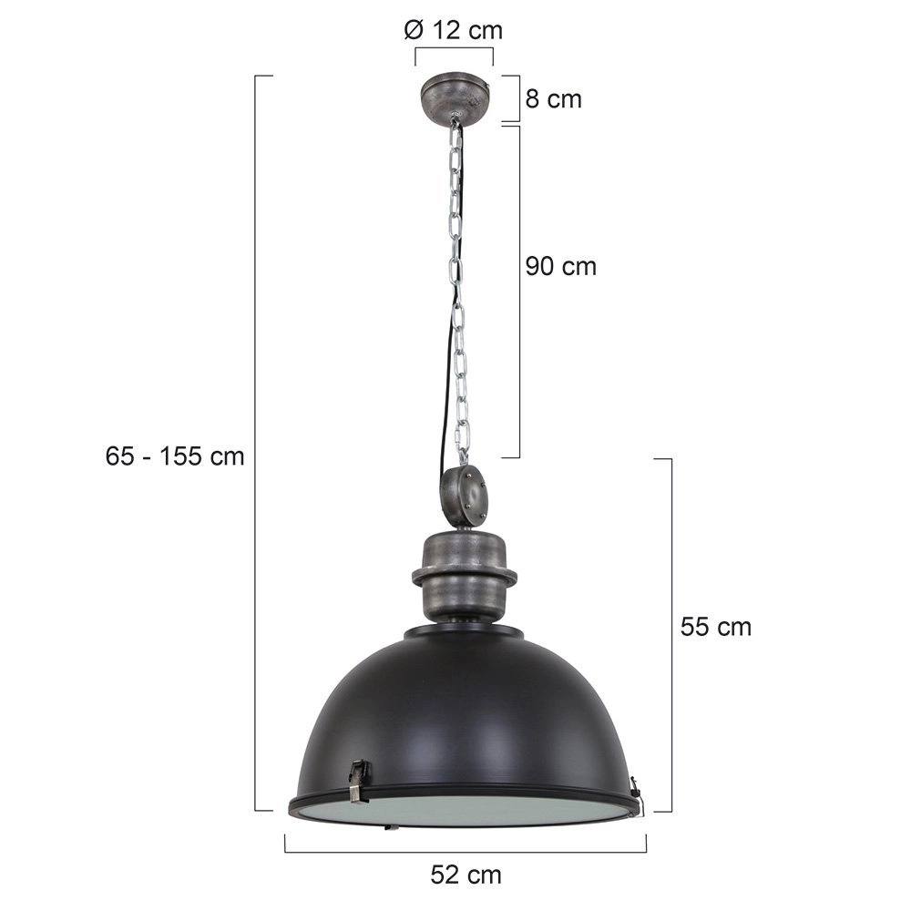Pendant lamp Bikkel XXL Industry Steinhauer 8712746106732