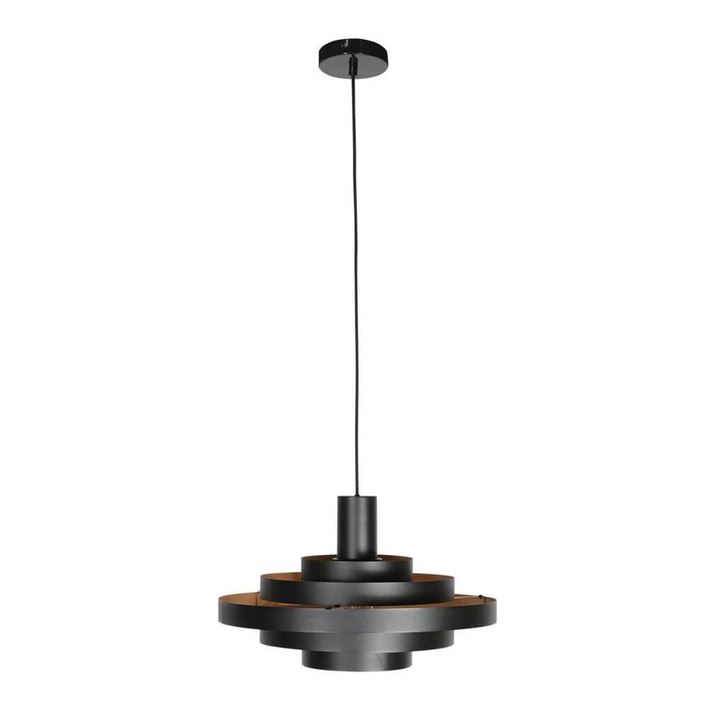 Design pendant lamp Halo Cirque black Ø 50cm Steinhauer 8712746178333