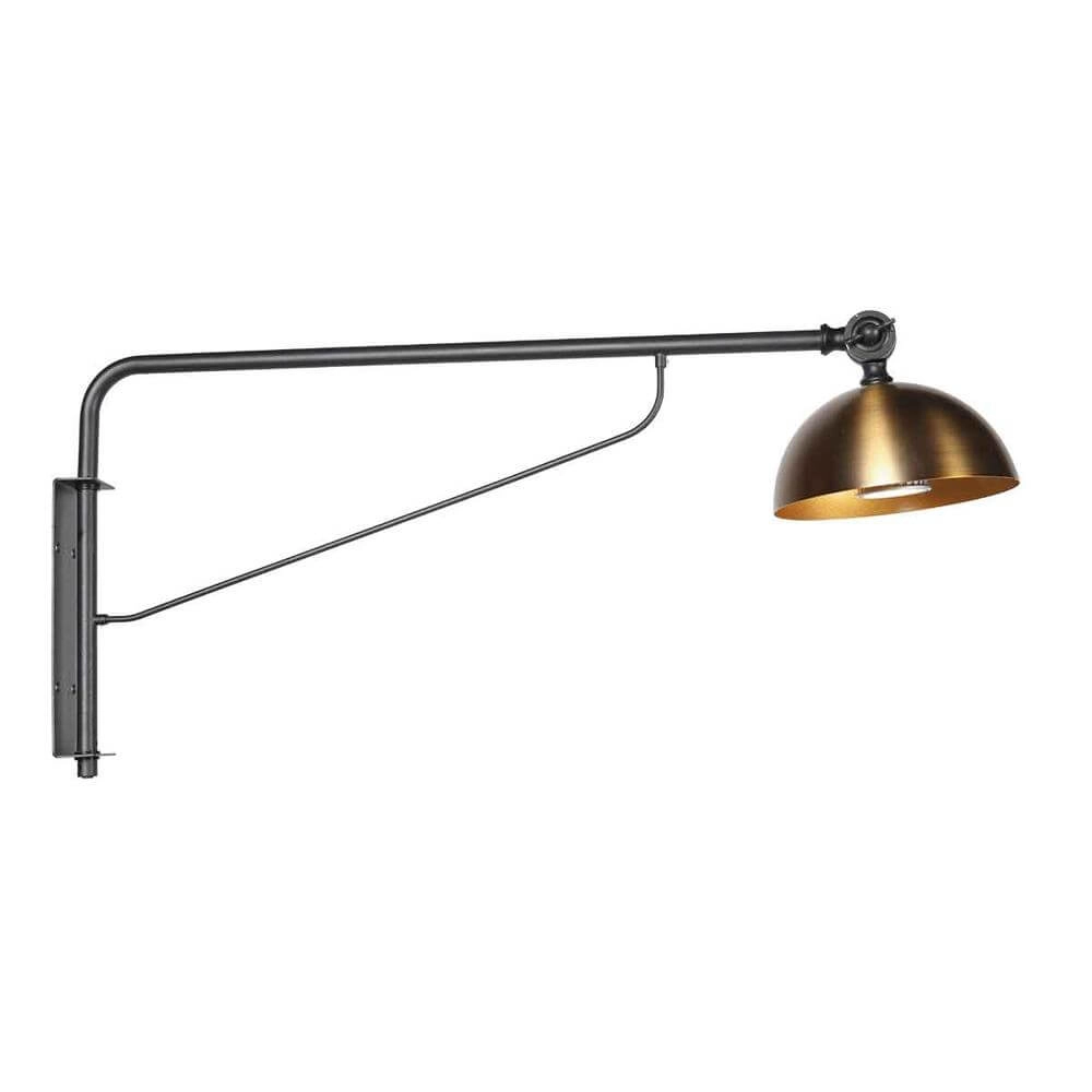 Wall lamp Pintino black with bronze