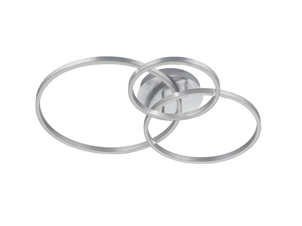Ceiling lamp Winona 3-ring stainless steel