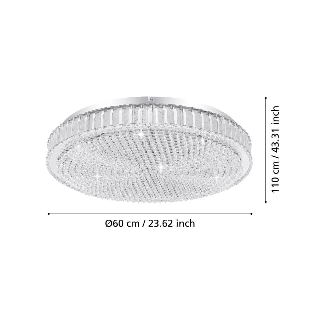 Crystal ceiling lamp Balparda LED - Ø 61cm Stars of Light 9002759397470