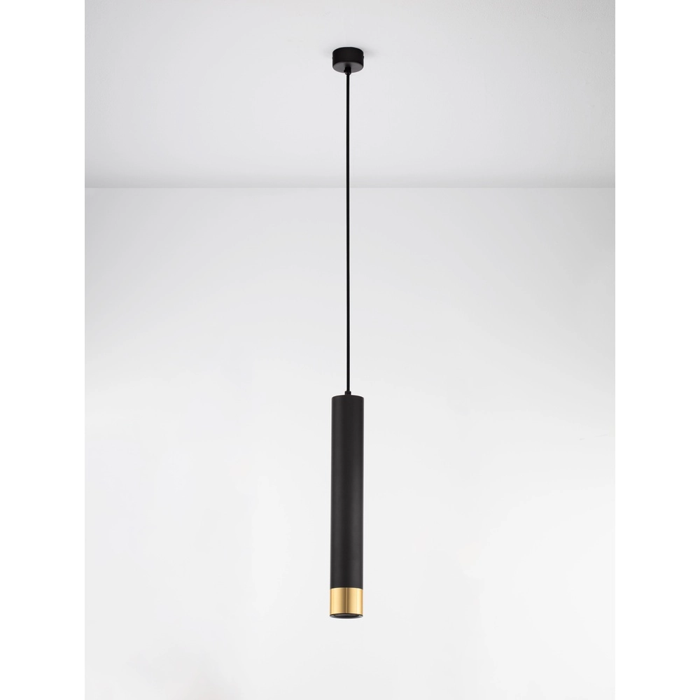 Design pendant lamp Picto 40cm black with gold Lyora 5212017430380