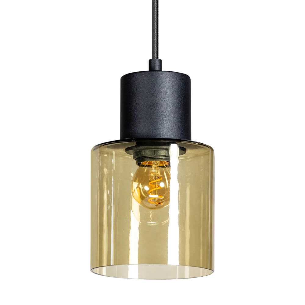 Glass pendant lamp Sledge Glass Amber glass ETH 8720195302858