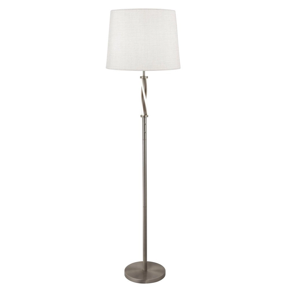 Floor lamp Vegas metallic gray with white