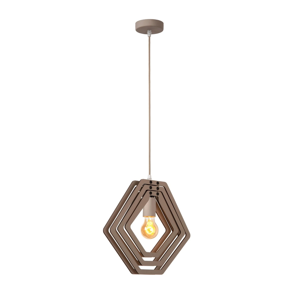 Pendant lamp for children's room Mauro taupe Lucide 5411212771506
