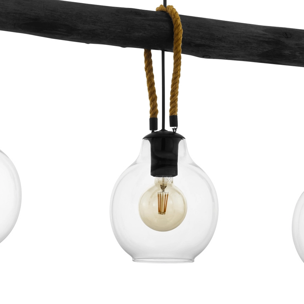 Dining table hanging lamp Roding with rope Eglo 9002759436186
