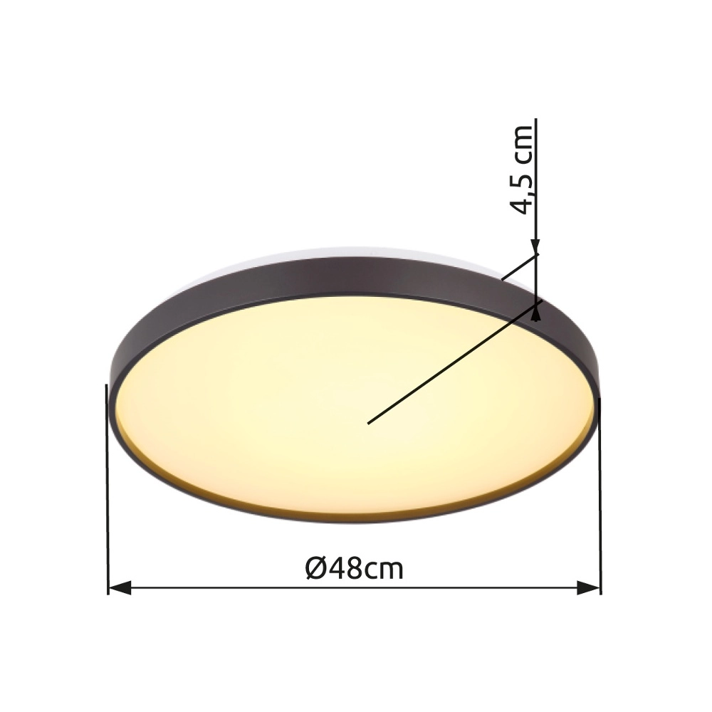 Ceiling light Eclypse white Ø 48cm Globo 9007371452491