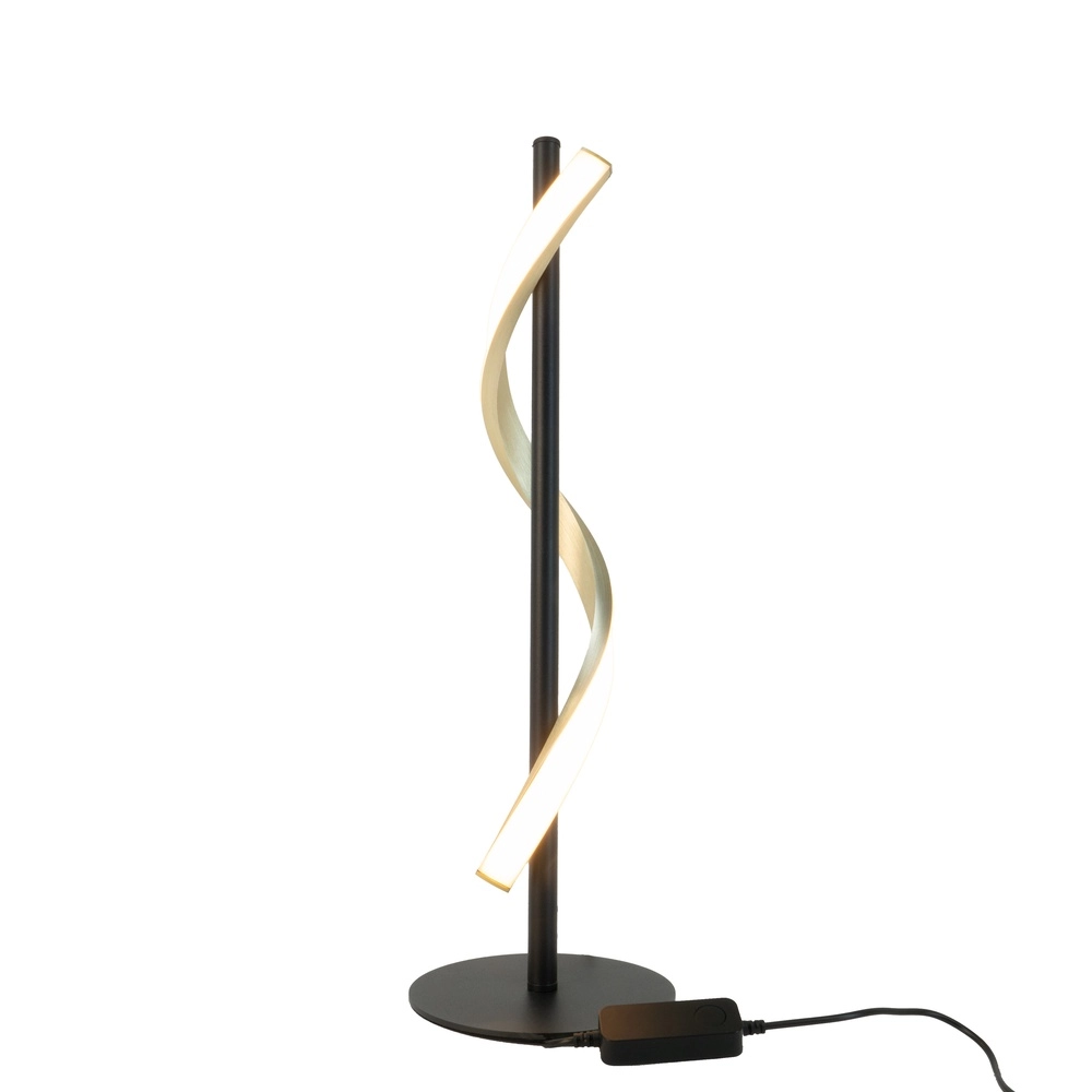 Table lamp Conaprato black with gold