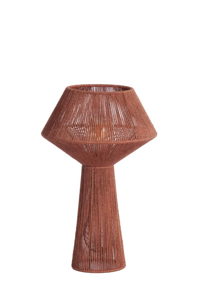Red table lamp Fugia Ø 30cm Light & Living 8717807701819