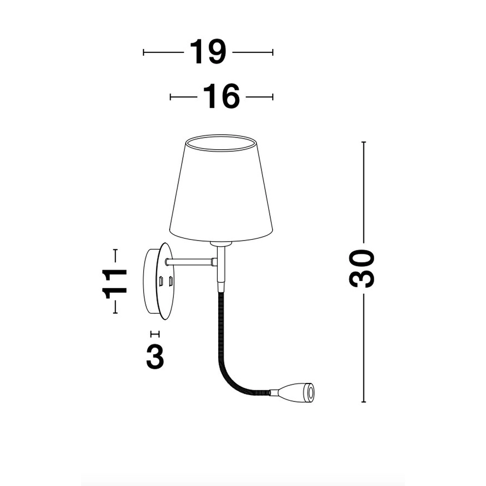 Bedside lamp Nia white Lyora 5212017427113