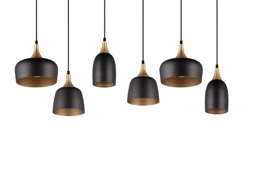 Design hanging lamp Chiraz black 6-light Trio 4017807566864
