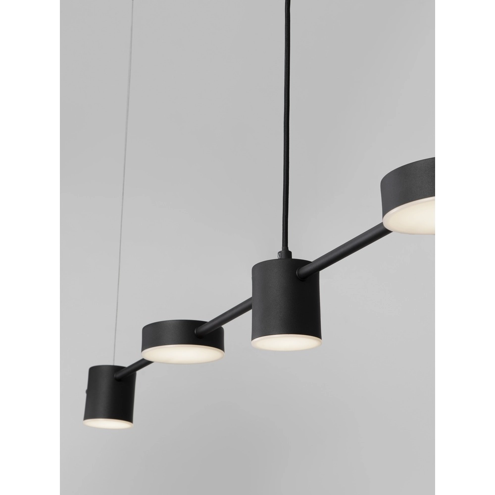 Black pendant lamp Nordik Design 127cm