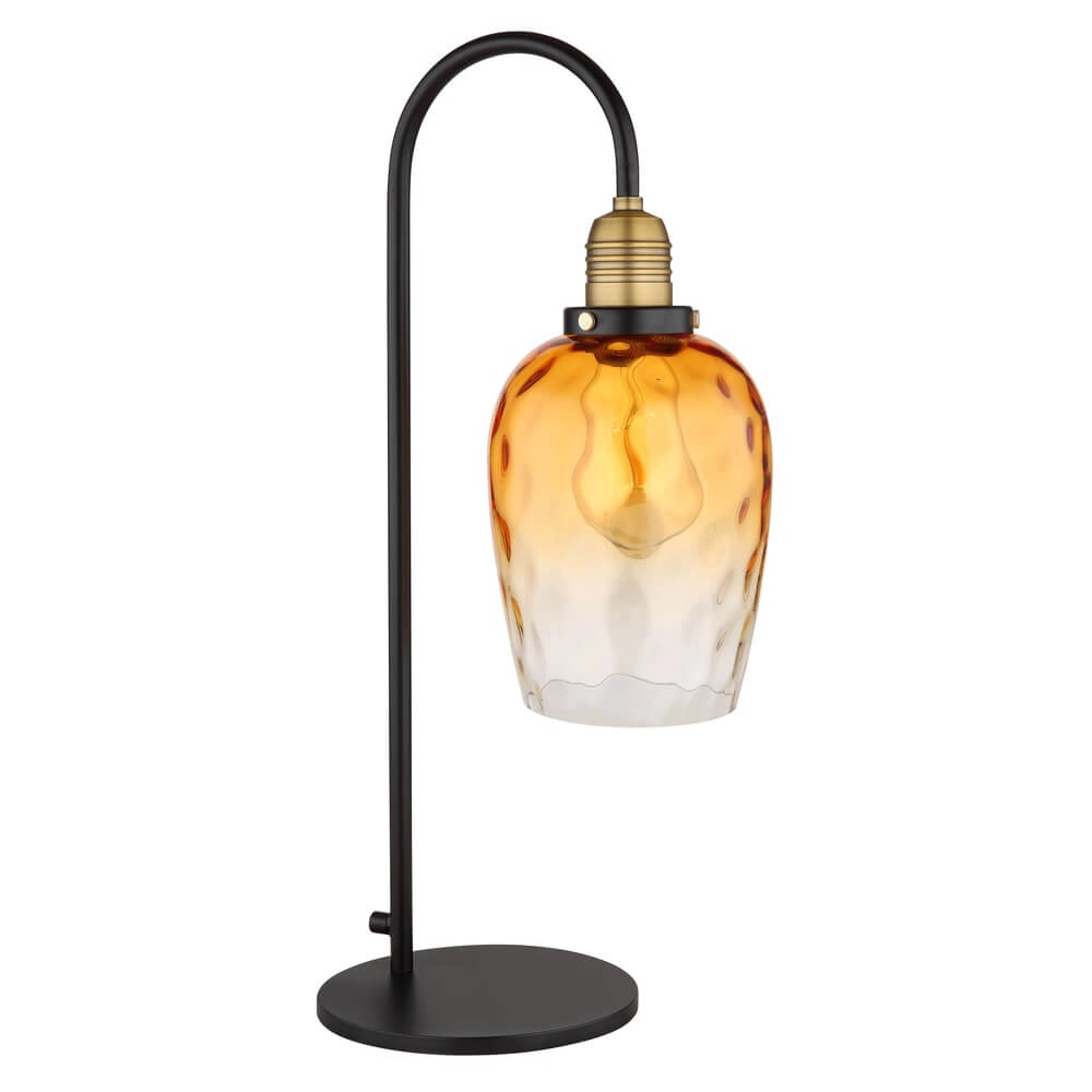 Table lamp Salvy Amber Glass Honeycomb Globo 9007371454600