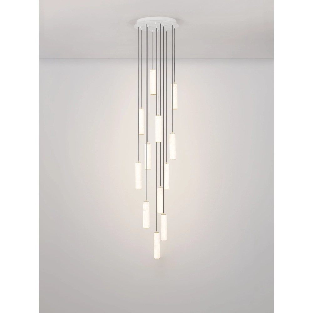 Pendant lamp Diletto Gold with white 12-lights Lyora 5212063503243