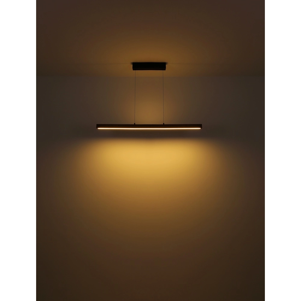 Sleek pendant lamp Olivus wood 115cm Globo 9007371455683
