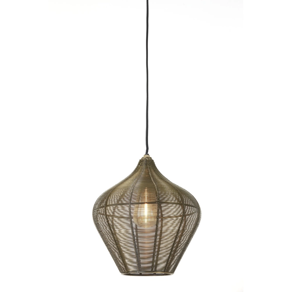 Pendant lamp Alvaro bronze Ø 27cm Light & Living 8717807634094