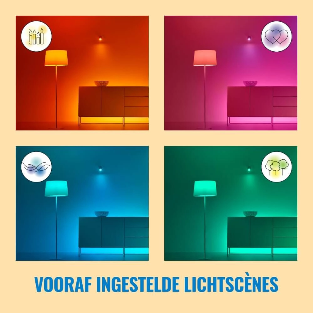 Wall spotlight Up and Down Smart - White WiZ 8719514554597