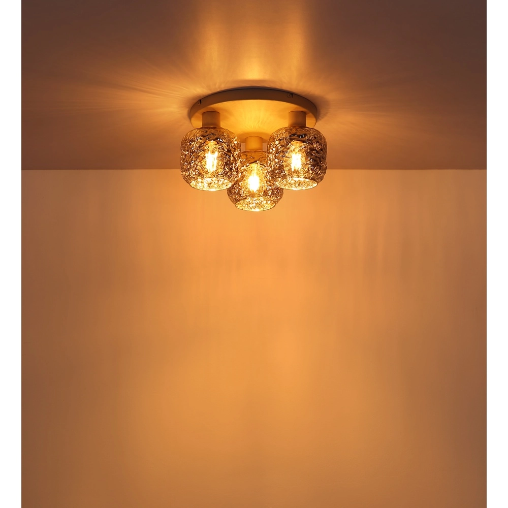 Ceiling lamp Antonio 3-light sand brown Globo 9007371575725