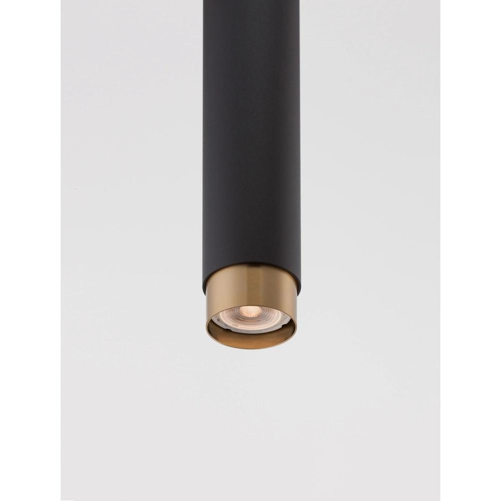 Pendant lamp Pongo M single 30cm black with gold Lyora 5212017430328