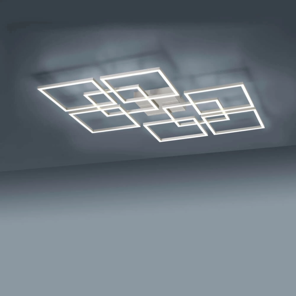Modern ceiling lamp Q-Inigo square Paul Neuhaus 4012248358108