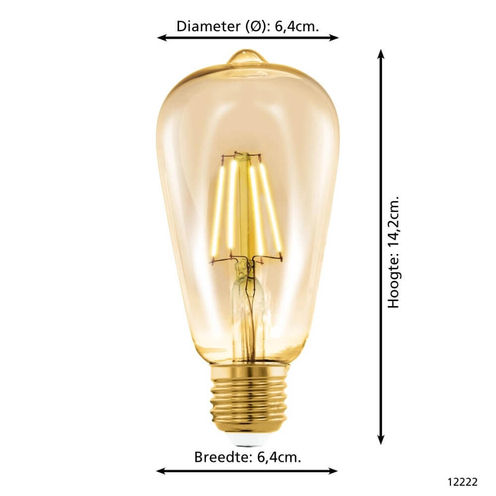 LED lamp bulb Zigbee - E27 - 4.9 watt - 2200K - ST64 Eglo 9002759122225