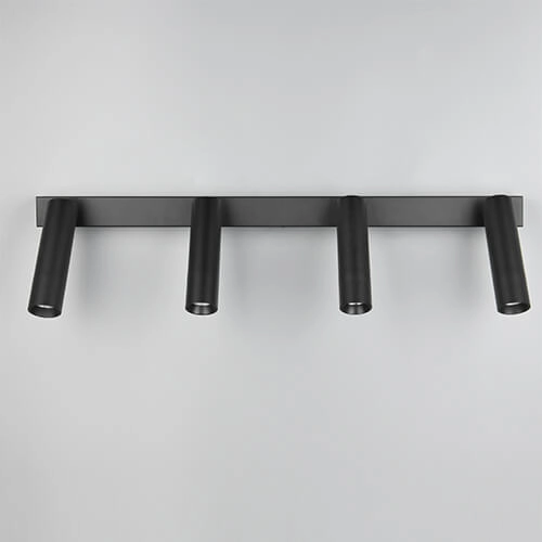 Slim ceiling spotlight Ambala 4x LED - Black Trio 4017807612653