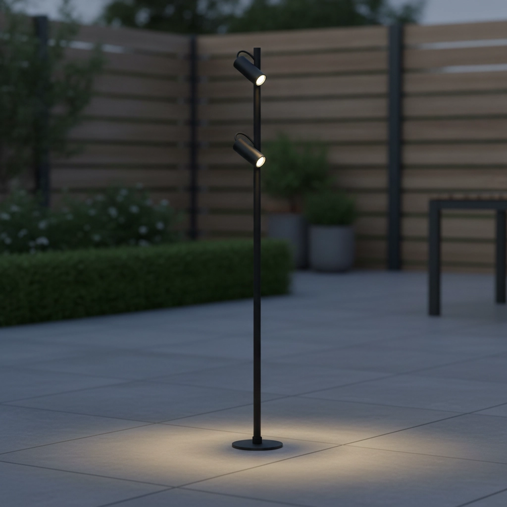 Garden lamp Darma Black Double