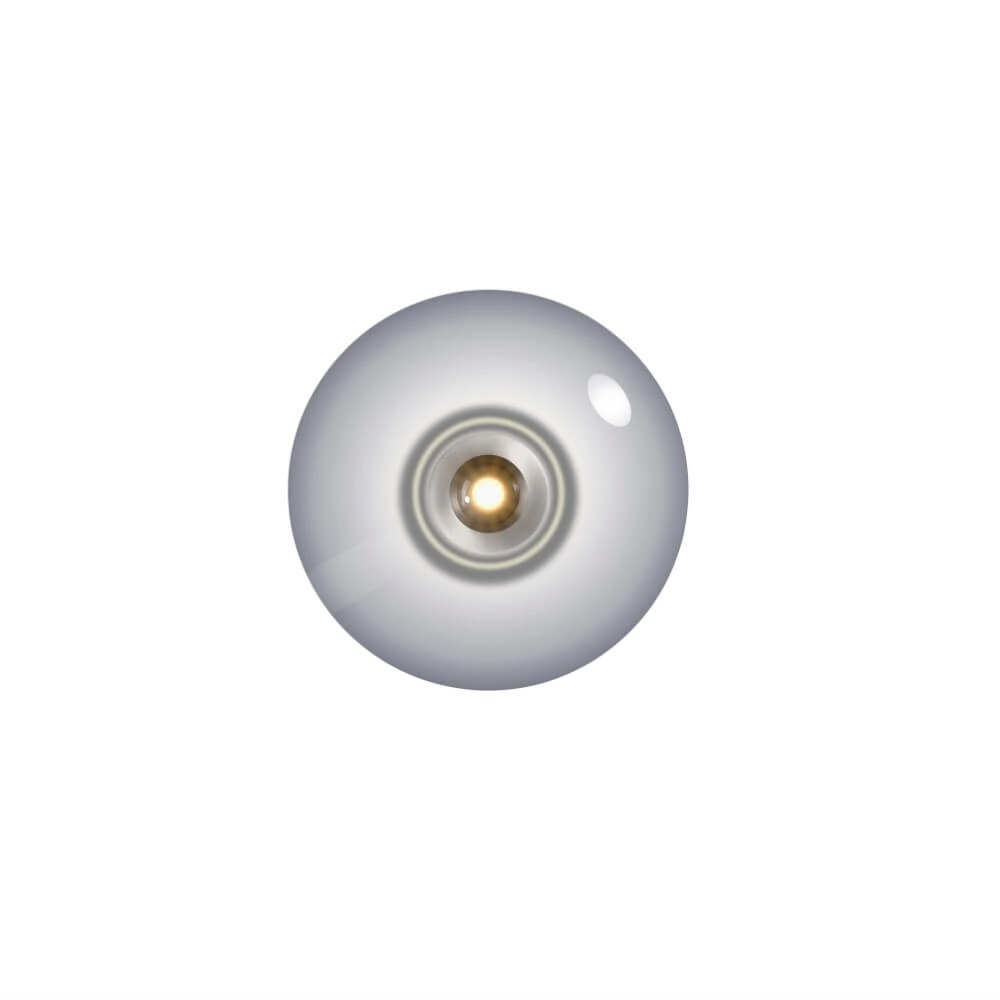 Designer ceiling lamp Pure Vitrum gray Paul Neuhaus 4012248382660
