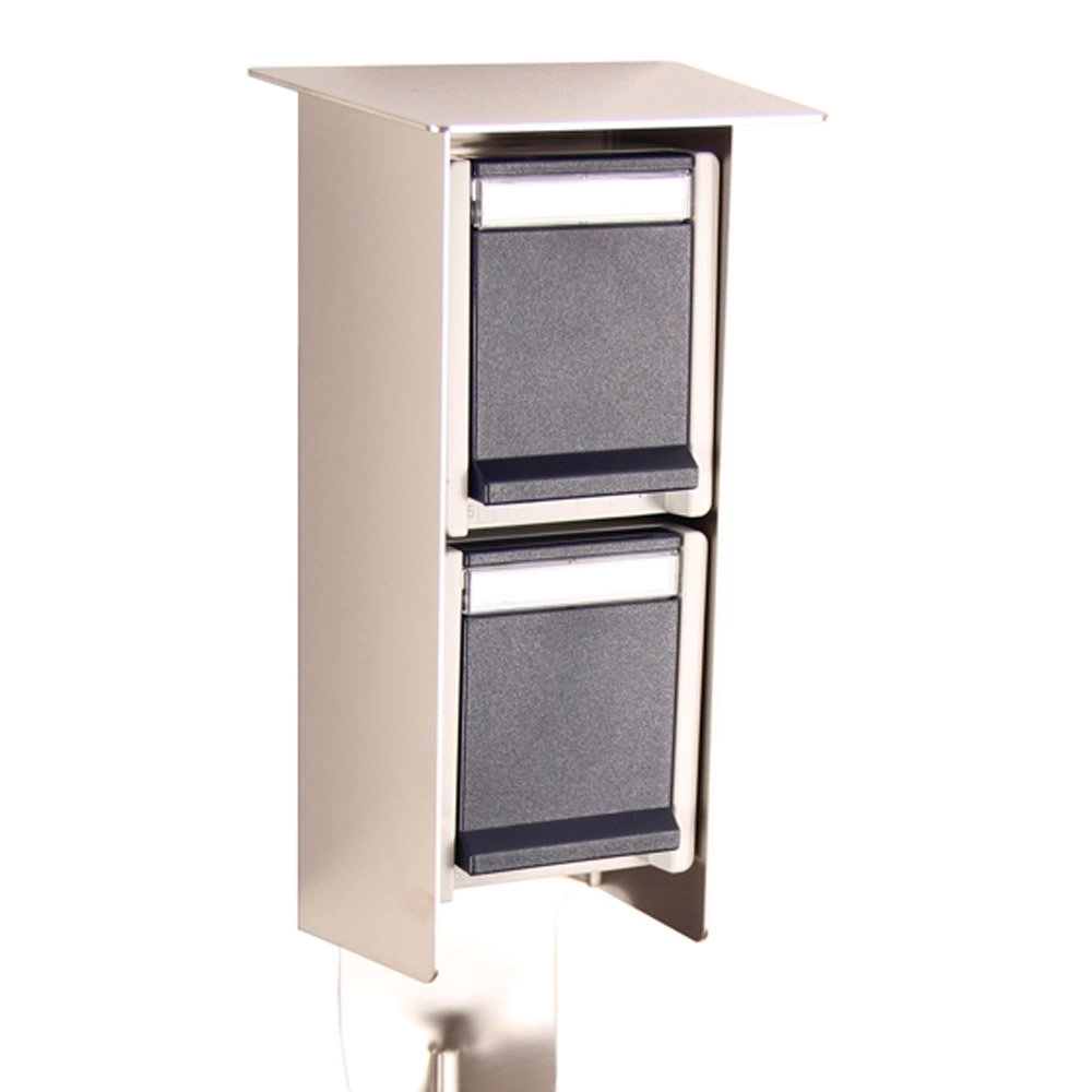 Garden socket Sockets for outdoor metal gray Franssen 8717064120491