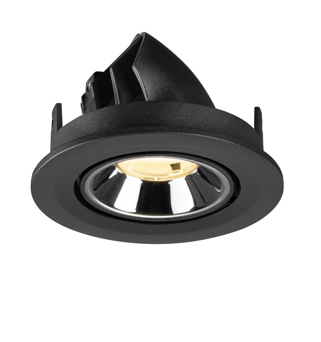 Recessed spotlight Numinos Gimble S black/chrome 3000K - 20deg SLV 4024163313551