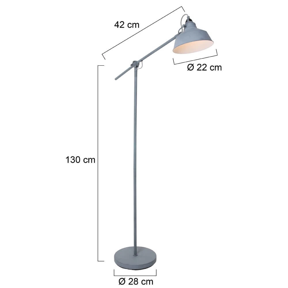 Vintage Reading Lamp Mexlite 130cm grey Steinhauer 8712746122497
