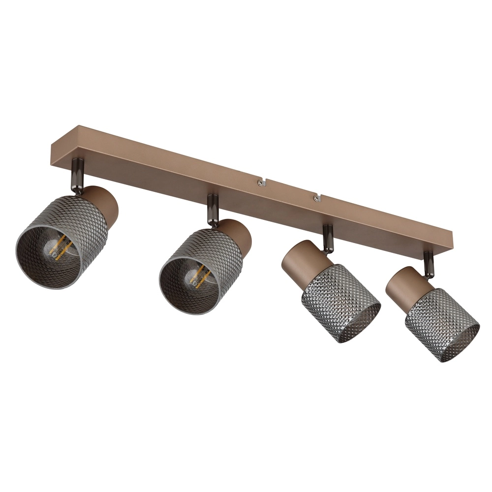 Ceiling lamp Satella 4-light coffee brown Globo 9007371465576